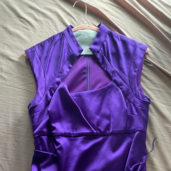 Le Chateau Purple Cocktail Dress - Picture 2 of 4